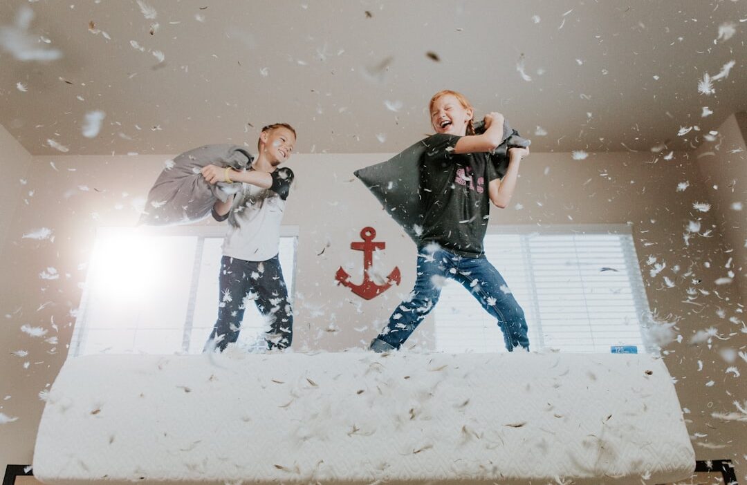 Sunday Morning Pillow Fight