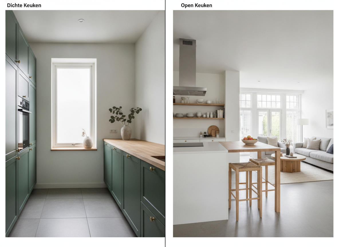 Dichte keuken versus open keuken wat past het best bij jouw huis