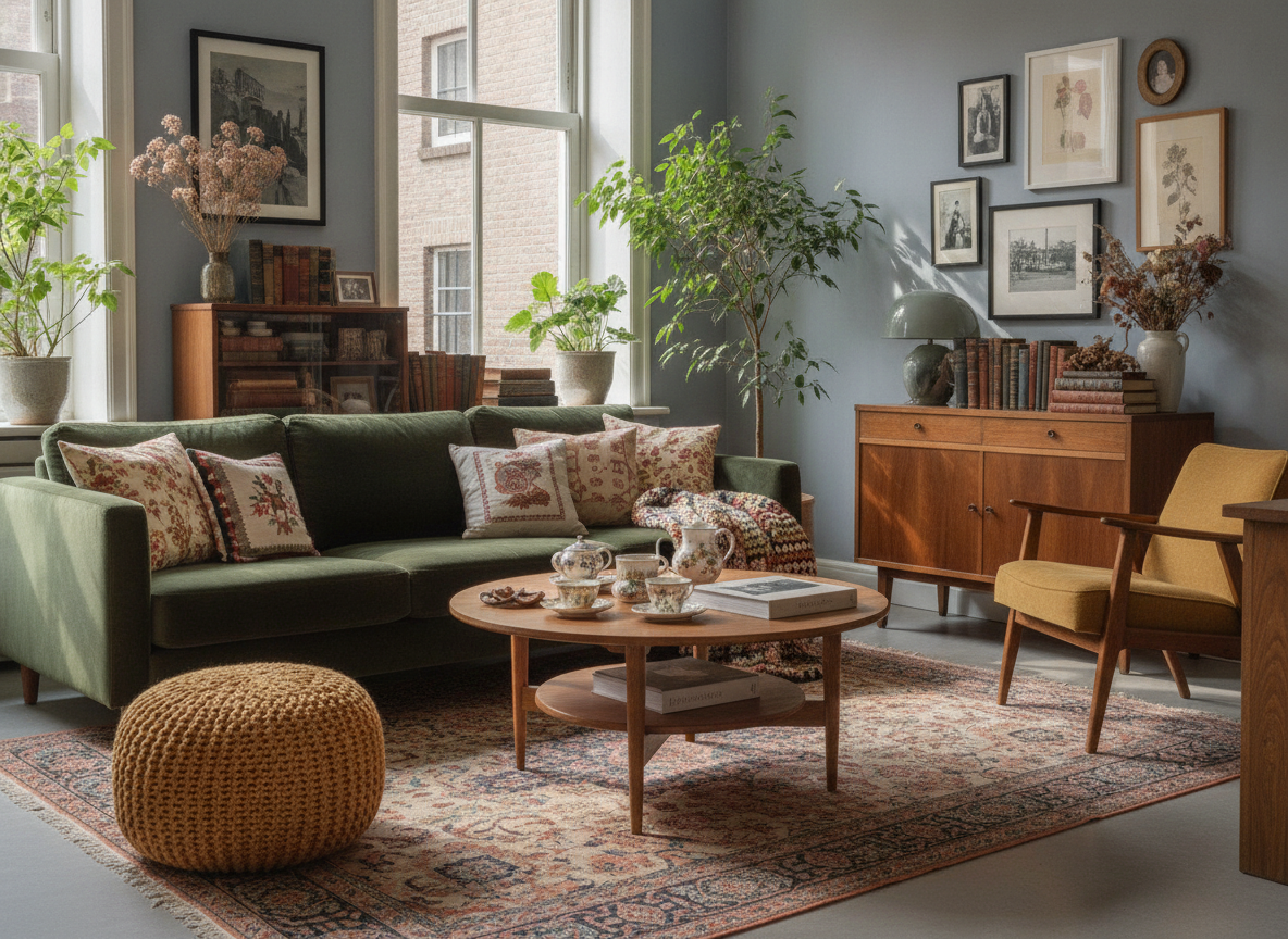 Granny cool tilt interieurdesign naar nostalgische dimensie
