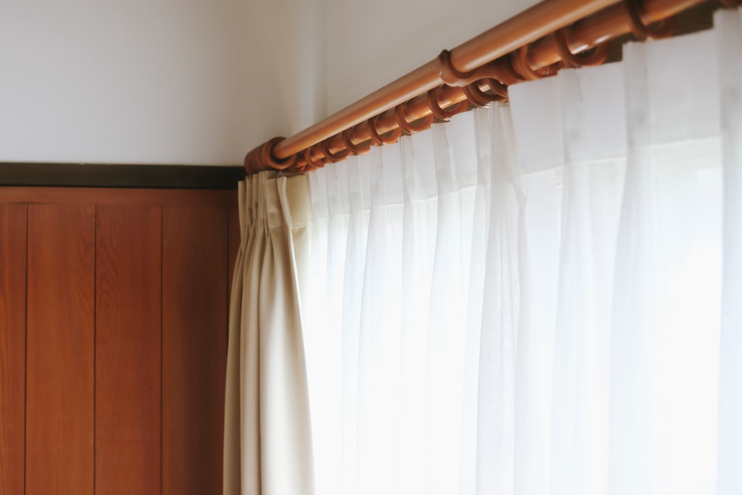 Japanese-style white curtain